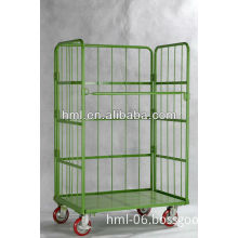 Laundry trolley with wheels for storage